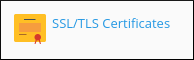Plesk - SSL/TLS Certificates icon